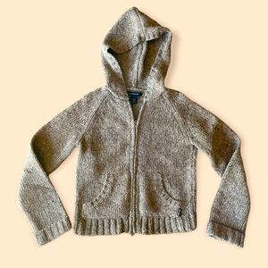 Abercrombie & Fitch Zip Up Hooded Cardigan
